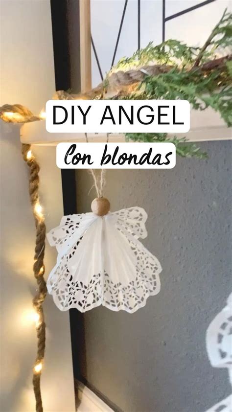 Diy Angel Con Blondas De Papel Una Manualidad S Per F Cil De Hacer