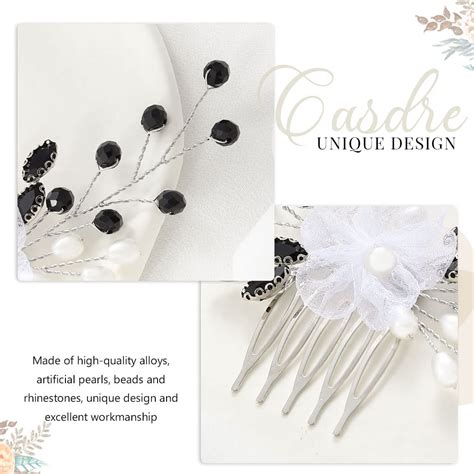 Casdre Flower Bride Wedding Hair Comb Crystal Party Prom Hair