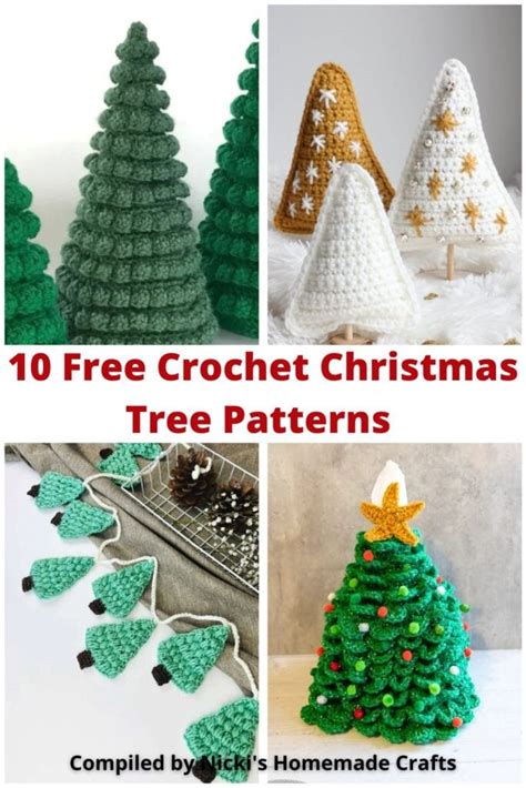 10 Free Crochet Christmas Tree Patterns As Holidays Decor Nicki S