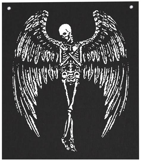 Winged Skeleton Tapestry