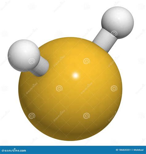Mol Cula H S De Sulfuro De Hidr Geno Gas T Xico Con Olor