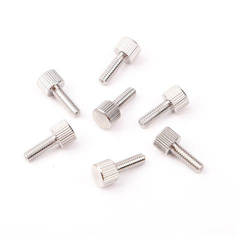 Stainless Steel Knurled Thumb Screw M3 M4 M5 M6 Flat Head Thumbscrew