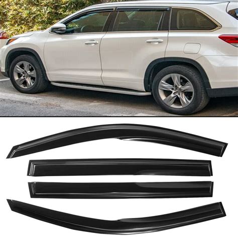 Fits Toyota Highlander D Wavy Mugen Style Window Visors Guard Ebay