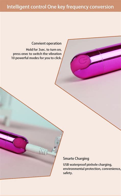 Best Selling Usb Rechargeable Bullet Sex Toys Women Vibrato With 10