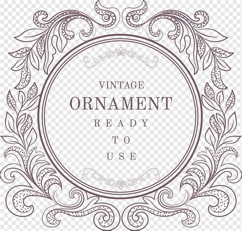 Vintage Ornament Frame Png PNGWing