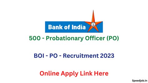 Bank Of India BoI Admit Card 2023 Probationary Officer 500 Posts