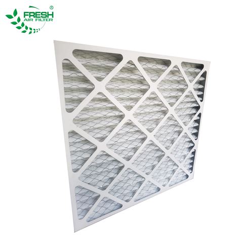 Paper Frame Panel Pleated Air Pre Filter For Air Conditioning System