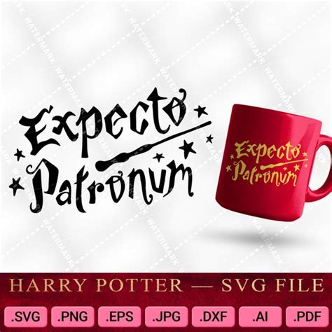 Expecto Patronum Magic Wizard Svg Cut File Cricut Silhouette Etsy