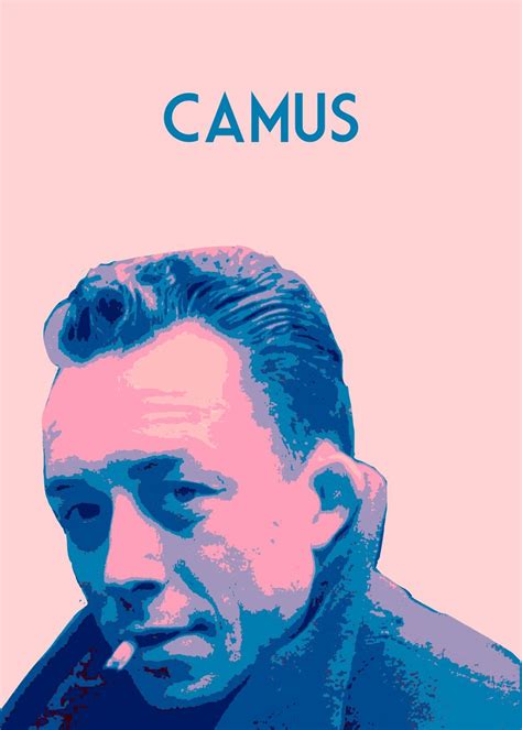 Albert Camus Poster Picture Metal Print Paint By Savant Designs