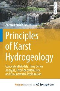 Principles Of Karst Hydrogeology Conceptual Models Time Series