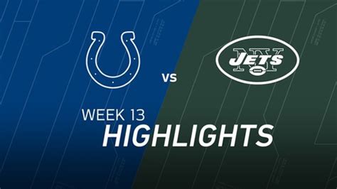 Week 13 Colts Vs Jets Highlights