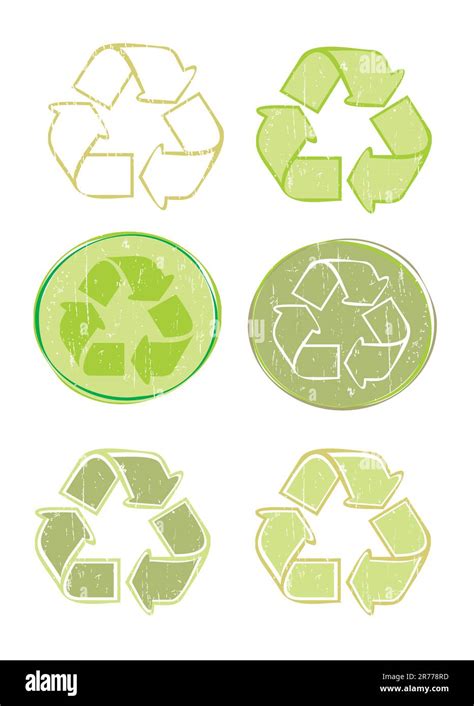 Recycle Icon Set Vector Illustration Stock Vector Image Art Alamy