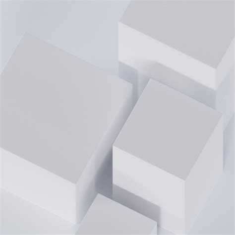 Free Photo White Cubes 3d Background