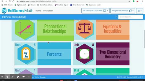 Nms Math 7 Getting Started On Edgems Youtube