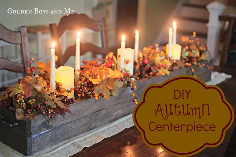 DIY Autumn Centerpiece | Golden Boys & Me