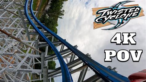 Twisted Cyclone Front Row Pov 4k Six Flags Over Georgia 2022 Youtube