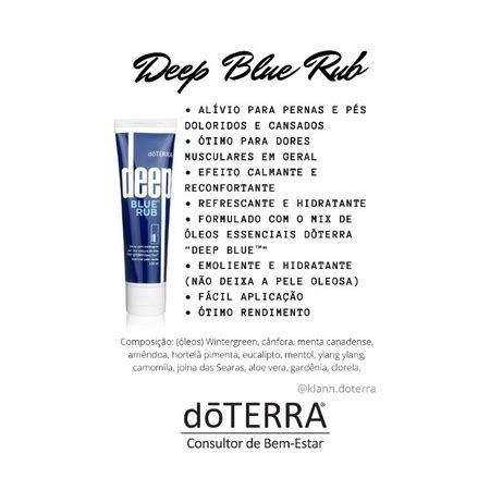 Creme para massagem Deep Blue Rub dōTerra 120ml