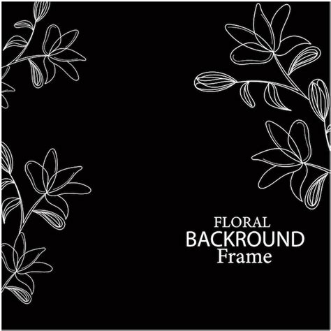 Fondo Floral Dibujado A Mano Vectorial Vector Premium