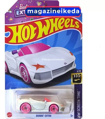 Carro Hot Wheels Barbie Extra Hkh Branco C