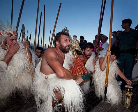 People dressed up as 'Guanches', the aboriginal Berber inhabitants of ...