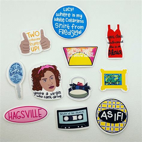 Clueless Sticker Set Etsy