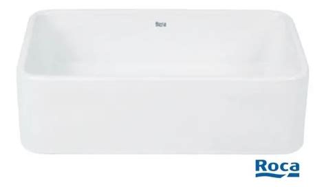 Bacha Rectangular Apoyo Baño Mesada Blanca Loza Lavatorio 101 244