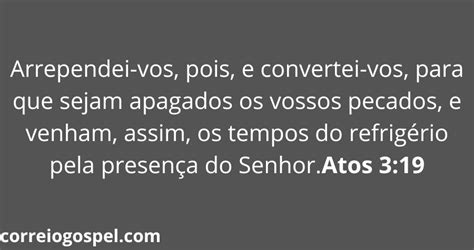 Versículos Sobre o Arrependimento Correio Gospel