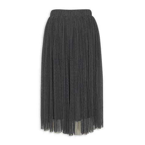 Dark Grey Pleated Tulle Skirt 3146543 Identity