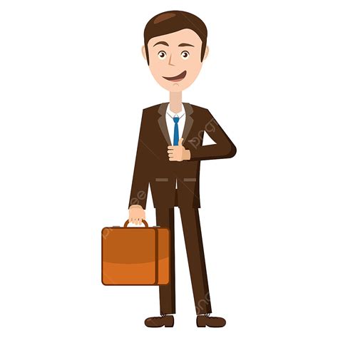 Businessman Briefcase Vector Hd Images Businessman With His Briefcase