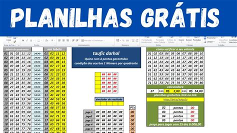 Gr Tis Taufic Darhal Quina Dezenas Em Jogos Pontos