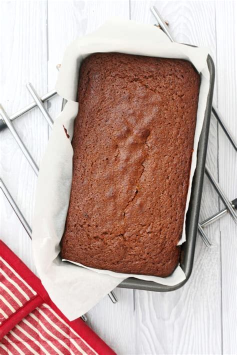 Ginger Loaf Cake In A Baking Tin