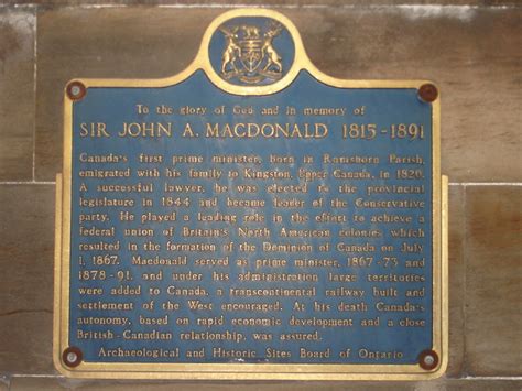 John A Macdonald Blue Plaque Open Plaques