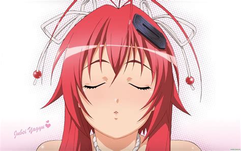 Face Women Closed Eyes Redhead Long Hair Anime Anime Girls