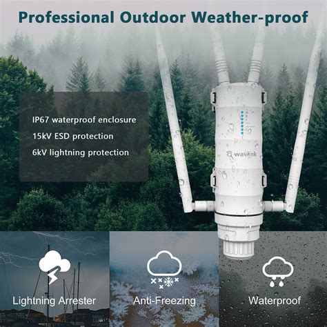 GetUSCart WAVLINK AC1200 Outdoor WiFi Extender Weatherproof Outdoor