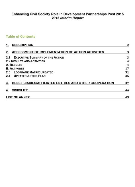 2016 Interim Report - CSO Partnership for Development Effectiveness