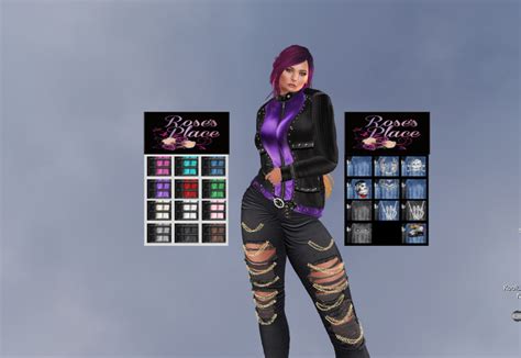 Second Life Marketplace Katya Biker Jacket Multi