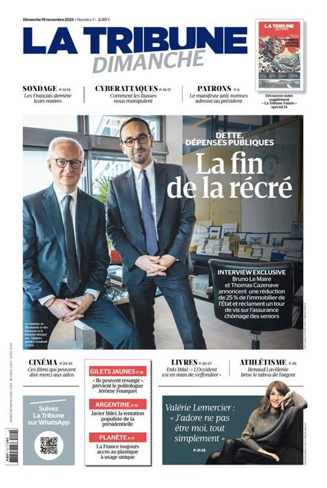 N7 19 Novembre 2023 La Tribune Dimanche La Tribune