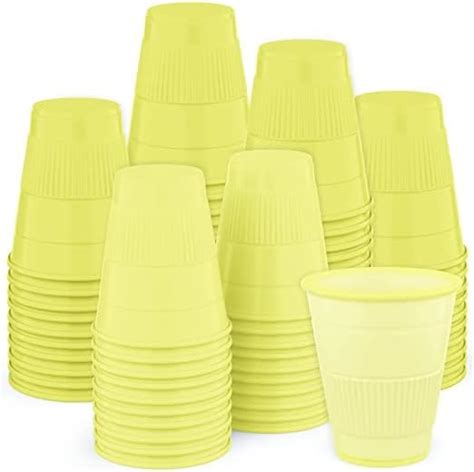 Amazon Pruvade Disposable Cups 500 Pack 5 Oz Yellow Plastic