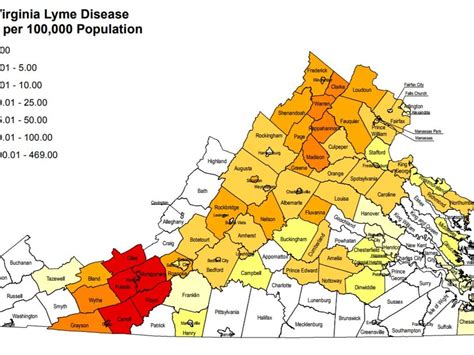 Lyme Disease Virginia Map Map San Luis Obispo