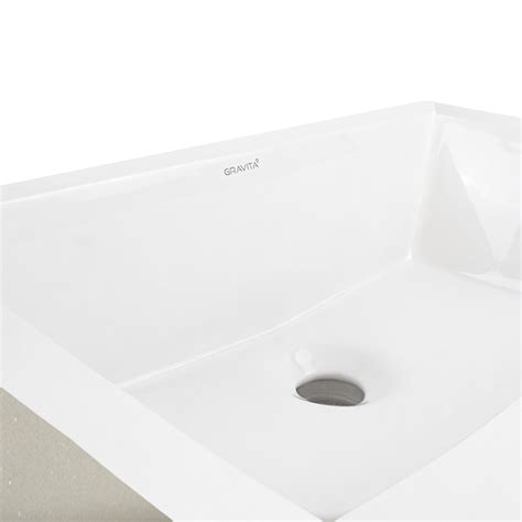 Lavabo De Ceramica Con Rebosadero Colocacion Bajo Cubierta Marca