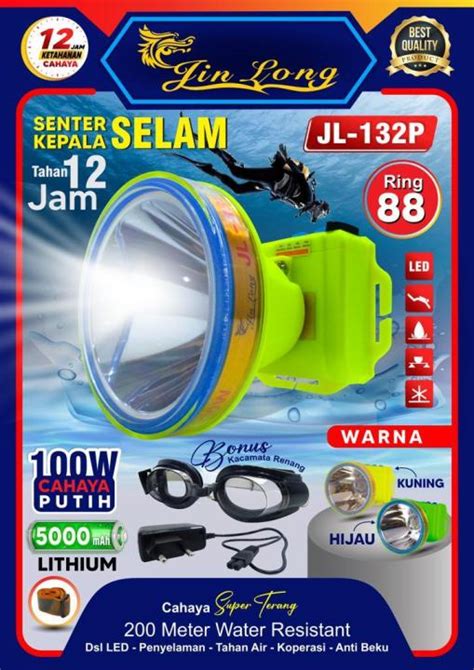 Senter Kepala Selam Jl Watt Lazada Indonesia