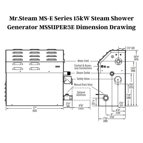 Mr Steam 15kw Ms E Series Steam Shower Generator Mssuper3e Vital