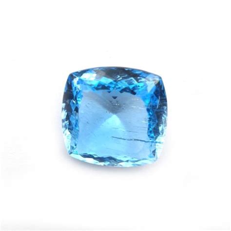 Natural Sky Blue Topaz Cushion Cut Loose Gemstone Lot Pcs Mm Ct