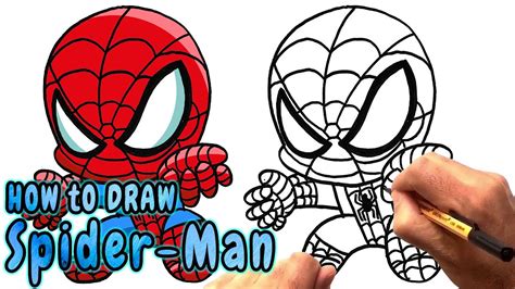 How to Draw Chibi Spider-Man (NARRATED) - YouTube