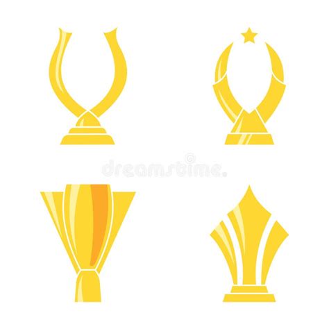 Golden Champion Trophy Champions Trophy For Winner Award Logo Design