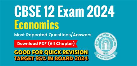 Cbse Class Economics Exam Most Important Repeated Questions