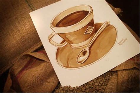 Healthy Lifestyle: Coffee on Paper ! Art by Dirceu Veiga