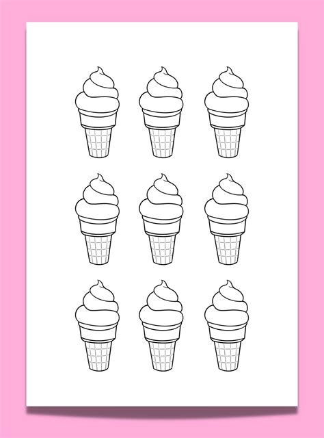 Get Creative With These 14 Free Ice Cream Cone Template Printables