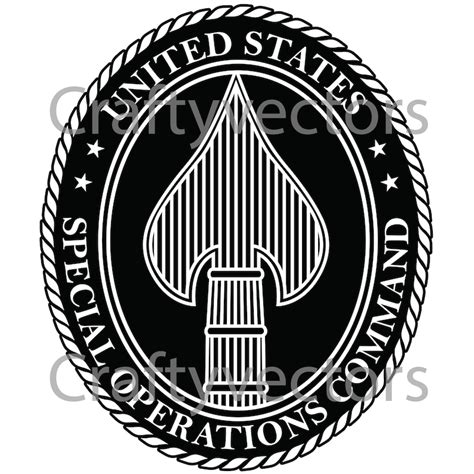 Army Special Operations Command Emblem Vector File Etsy