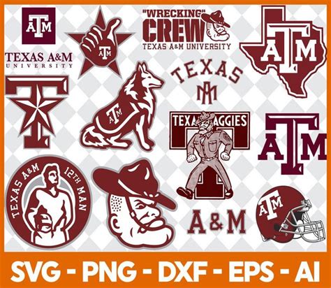 Texas A M Aggies NCCA Svg Texas A M Aggies NCCA NCCA Svg Bundle